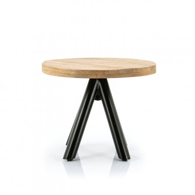 konferenční stolek, otto, mangové dřevo, kov DONATE
