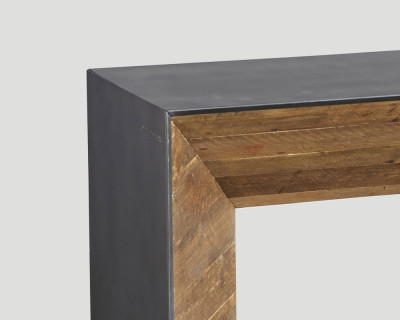Konzolový stolek Caminetto, kovový, starý smrk - Donate