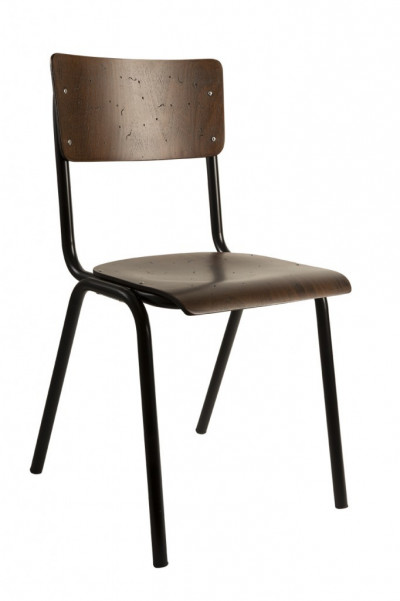 Školní židle jídelní Scuola, dřevo, kov - Donate 