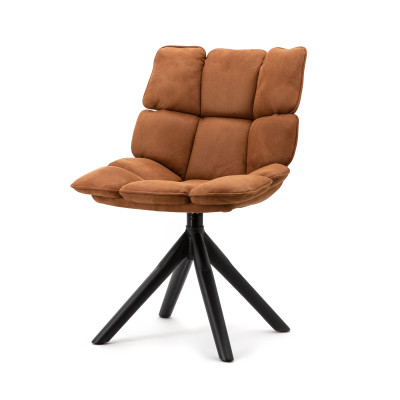 Luxusní židle Daan II, textil a kov, Donate