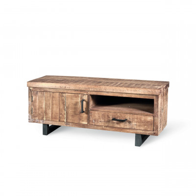 TV stolek Valentina V, kov, mangové dřevo  - Donate