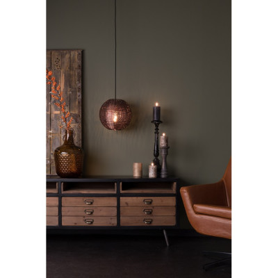TV stolek Sol Cabinet II ze smrkového dřeva, šuplíkový - Donate 