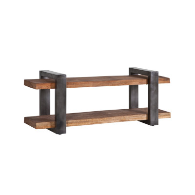 Otevřený TV stolek Valentina VII je vyrobena z mangového dřeva - Donate