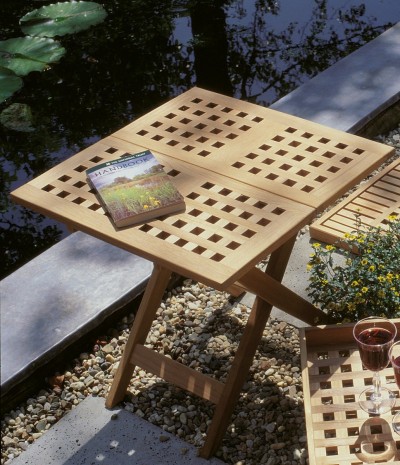 zahradní stolek Lilly, teak, voděodolný - Donate