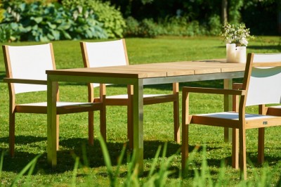 Zahradní set, jídlení stůl Noah z výběrového teaku - donate