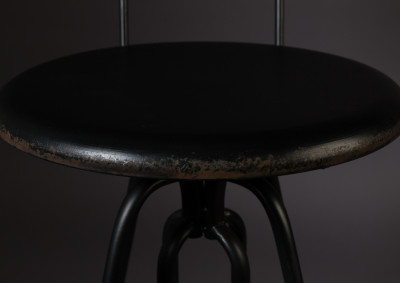 Otočná kovová barová židle Ovid - Donate