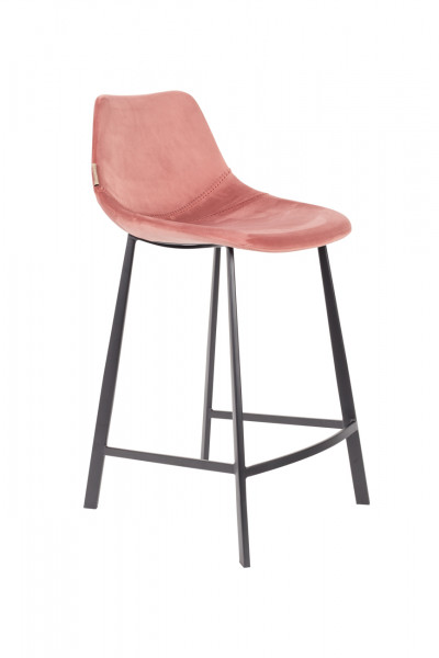 Barová židle Franky velvet, tetxilní, kov - Donate